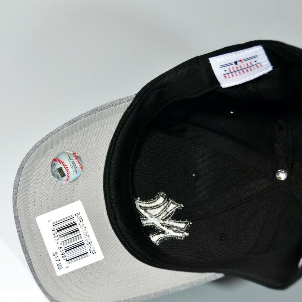MLB NY Yankees Mens Black & Gray Planetary Hat Cap - Picture 4 of 4
